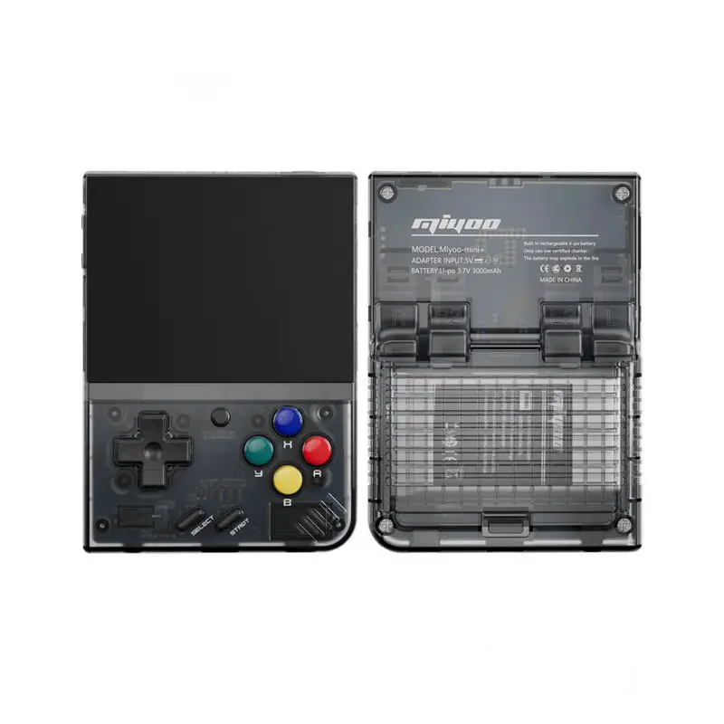 Miyoo MINI Plus + ระบบลินุกซ์เครื่องเล่นเกมย้อนยุคแบบพกพาคอนโซลเกมสำหรับ PSP