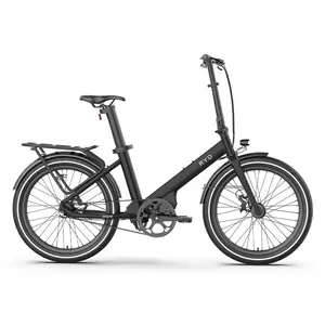 Motor de acionamento intermediário com correia de carbono 36V 250W 10.5AH bicicleta elétrica de 24 polegadas com alcance de 80 km Bateria de Lítio City e bike