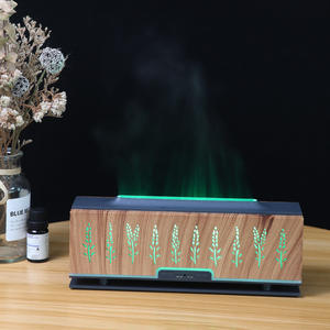 Wheat Ear Pattern Aroma Diffuser Humidifier 0.5L USB Powered 2-8H <b>Timer</b> Home Office Essential Oil Diffuser - Product Image 1