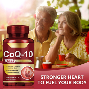 Coenzima <span class=keywords><strong>Q10</strong></span> de Alta Absorción OEM, Potente Antioxidante para la Salud del Corazón y la Producción de Energía, para Adultos, 240 Cápsulas - Product Image 6