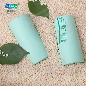 Earth green printed wholesale compostable roll packaging biodegradable garbage bags household