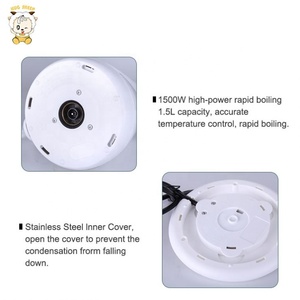 Bouilloire à thé électrique en <span class=keywords><strong>acier</strong></span> inoxydable, 1500W, embout <span class=keywords><strong>sans</strong></span> couture, 1,8 l, nouveau modèle, livraison gratuite - Product Image 4
