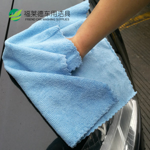 Serviette en microfibre pour lavage de voiture, 35x35cm, épaisse, absorbante, sans peluches, pour le nettoyage des voitures - Product Image 1