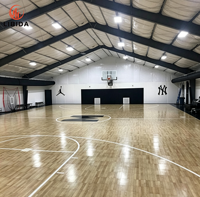 Structure en acier sur mesure pour terrain de basketball intérieur, charpente métallique préfabriquée, centre sportif, construction de bâtiments en acier