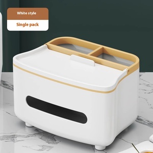 Distributeur de serviettes en plastique moderne avec étui de rangement Organisateur de <span class=keywords><strong>papier</strong></span> hygiénique Support <span class=keywords><strong>pour</strong></span> téléphone portable <span class=keywords><strong>pour</strong></span> voitures - Product Image 6