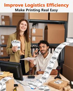 <span class=keywords><strong>Imprimante</strong></span> d'étiquettes d'expédition 4x6 de haute qualité avec étiquettes thermiques directes perforées, pour l'entreposage et <span class=keywords><strong>la</strong></span> logistique - Product Image 6
