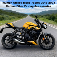 OEM 3K 100% Fibre de carbone sèche Prise d'air de moto pour Street Triple 765RS 2023 Accessoires en fibre de carbone Vente en gros