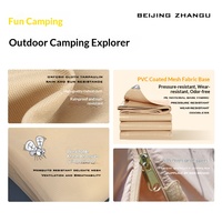 Tente de camping gonflable Jituo Ridge entièrement automatique de 12 mètres carrés, pour 6 à 8 personnes, en toile imperméable, quatre saisons, portable en plein air