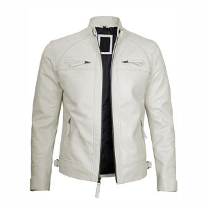 Venta superior chaqueta de cuero marrón para hombre OEM personalizado moda cuero Varsity chaqueta motocicleta de talla grande chaqueta de cuero - Product Image 4