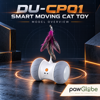 Jouet interactif intelligent pour chat avec plume pour l'exercice et le jeu des animaux de compagnie en intérieur, OEM ODM, marque privée, vente en gros et au détail PawGlobe