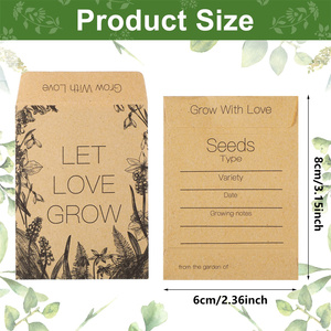 <strong>Custom</strong> Seed Packet <strong>Envelopes</strong> Unfilled <strong>Kraft</strong> Wedding Favors Packets Self Adhesive Rustic Seed <strong>Envelopes</strong> - Product Image 2