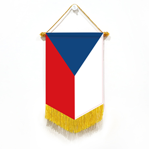 Drapeaux miniatures en gros pour voiture 20x30cm République tchèque Décoration murale Petits ornements suspendus Impression numérique - Product Image 5