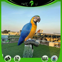 Perroquet gonflable réaliste avec souffleur intégré, tissu Oxford, oiseau gonflable pour événements sur le thème des animaux
