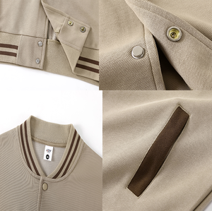 Vestes pour hommes avec broderie personnalisée Vestes pour l'extérieur Streetwear Sport Baseball Varsity Jacket Unisex Boys Girl's Jackets - Product Image 2