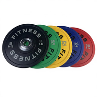 Peralatan Kebugaran Gym Rumahan, Pelat Beban Kompetisi Warna-Warni, Pelat Barbel CPU, Pelat Bumper Urethane Ramah Lingkungan