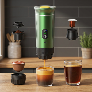 Cafetera Espresso Portátil 3 en 1, 20 Bares, Eléctrica, con Pantalla LED, para Cápsulas de Café, Automática, Inteligente, para Uso Diario - Product Image 1