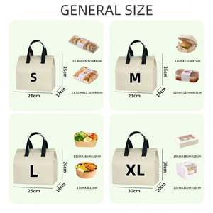 Bolsa Térmica Plegable de Aluminio Aislada, Personalizable en Varios Tamaños, con Cierre de Cremallera, para Entrega de Alimentos y Compras - Product Image 4