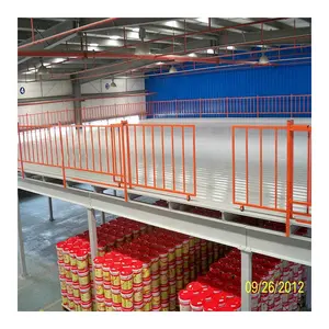 Stoccaggio del magazzino sistemi di scaffalature per soppalco a più livelli con struttura a piattaforma in acciaio