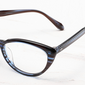Lunettes de vue pour femmes, monture complète œil de chat, noir uni, anti-UV, correction de la vision, montures pour visage ovale, adultes - Product Image 3
