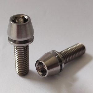 Gr5 Titan Bu Lông M6 * 20Mm Chất Lượng Cao Cone Bu Lông Đầu Với Máy Giặt Giá Tốt Nhất Taper Đầu Hex Ổ Cắm Vít - Product Image 2