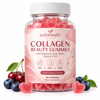 Gummies de biotine à marque privée pour la croissance des cheveux avec collagène – Compléments de beauté végétaliens