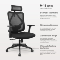 Fauteuil de bureau en maille avec soutien lombaire, dossier haut, chaise d'ordinateur pivotante, chaise de travail, chaise de bureau