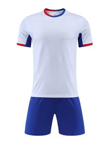 قمصان كرة قدم بأكمام قصيرة للبالغين والأطفال بالجملة، طباعة مخصصة للاسم والرقم على قمصان كرة القدم - Product Image 4