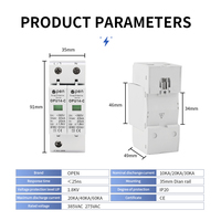 Dispositif de protection contre les surtensions AC SPD 2P 20KA ~ 40KA 275V House Protection parafoudre basse tension