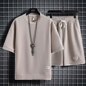 Set estivo da <span class=keywords><strong>uomo</strong></span> di moda all'ingrosso <span class=keywords><strong>abbigliamento</strong></span> estivo solido e traspirante Set <span class=keywords><strong>taglie</strong></span> <span class=keywords><strong>forti</strong></span> da <span class=keywords><strong>uomo</strong></span> t Shirt e Shorts Set da <span class=keywords><strong>uomo</strong></span> - Product Image 3