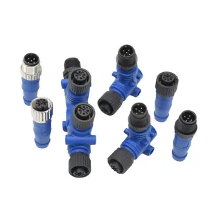 Conector macho M12 N2K Marine System IP68 Terminator T-connector M12 5pin A Codificado Enchufe impermeable Conector NMEA 2000