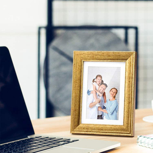 Khung ảnh phong cách Baroque khung ảnh cho bảng trên và Tường Gắn Tùy chỉnh Gỗ Óc Chó mộc mạc Vàng PS khung ảnh - Product Image 2