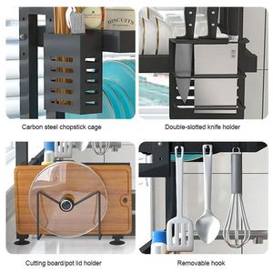 Moderno Escurridor de Platos Metálico, Organizador de Cocina, Estante de Almacenamiento para Encimera con Escurridor de Fregadero y Soporte para Utensilios - Product Image 6