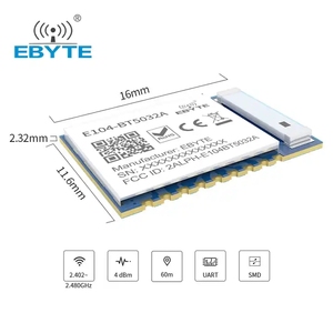 Ebyte E104-BT5032A CE FCC RoHS nordic nrf52832 chip wireless rf module 2.4GHz ble 4.0 4.2 5.0 beacon ibeacon blue tooth module - Product Image 3