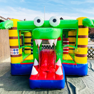 Castillo inflable comercial para niños con tobogán, castillo inflable de cocodrilo. - Product Image 2