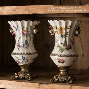 Jarrón de Cerámica Retro Americano Nuevo y Decoración para el Hogar, Adornos Creativos - Product Image 2