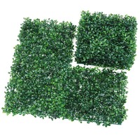 Mur végétal artificiel en gazon de Milan 25x25cm, fausse pelouse en plastique, gazon artificiel persistant, écologique, léger et durable pour fond de pelouse