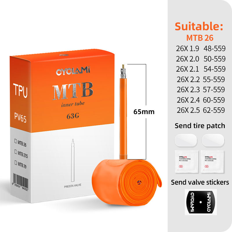 MTB 26 Inch 65mm Orange