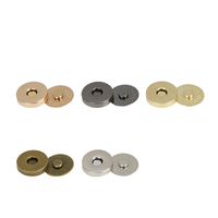 Nouvel arrivage personnalisé : Bouton aimanté rond fin et robuste en métal, rivet double face, accessoires DIY, boucle de portefeuille, bouton de vêtement