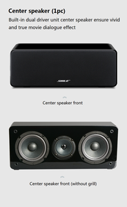 Hệ thống âm thanh vòm 3D rạp hát tại gia 5.1 HD với bộ khuếch đại 480W & loa siêu trầm 10 inch & loa (trước/sau/trung tâm) - Product Image 5