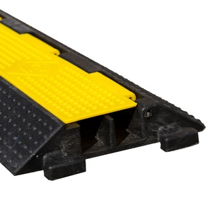 1000*230*50mm bán buôn cao su bảo vệ cáp 2 kênh vàng áo khoác Tốc độ va chạm đường bảo vệ - Product Image 5