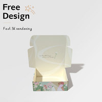 Logo personnalisé carton ondulé avion expédition boîte-cadeau recyclable écologique type de dossier gaufrage mat stratification pour chaussettes