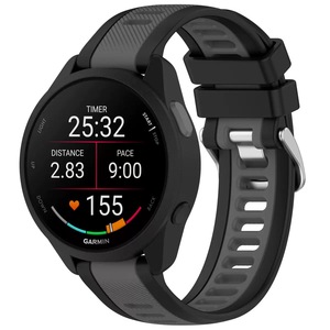 สายนาฬิกาอัจฉริยะ Forerunner 165/245/645/Venu 2/SQ2/<span class=keywords><strong>Vivoactive</strong></span> 5/<span class=keywords><strong>4</strong></span>/3 ขนาด 18 มม./20 มม./22 มม. สายซิลิโคนแบบยืดหยุ่นพร้อมตัวล็อคแบบตะขอเกี่ยว 11 - Product Image 6