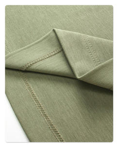 Verano 85% algodón 230G Cool Feeling tela suelta manga corta sólido de gran tamaño pesado hombres mujeres camisetas personalizadas - Product Image 2