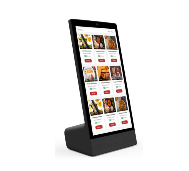 Restaurant Customer L-Shaped 15.6-Inch Android Tablet 8GB RAM/128GB ROM Android 10/11/12/13 OS 10-Point Capacitive Touch Screen