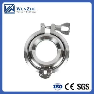 Wenzhe-abrazadera triple de acero inoxidable 304, de un solo Pin, alta resistencia