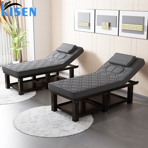 Kisen Hight Quality Beauty Salon Furniture Wooden Facial Latex <b>Bed</b> Fashion Designs Body Massage Table Beauty <b>Bed</b> for Sale - Product Image 3