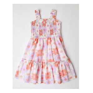 Robe d'été en coton pour filles avec tissu léger et respirant conçu pour un confort tout au long de la journée, tenue scolaire, jeu et week-end - Product Image 1