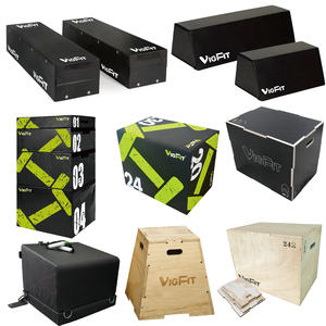 Equipo de Gimnasio VIGFIT, Caja Pliométrica 4 en 1 para Entrenamiento de Fuerza, Altura Ajustable, para Entrenamiento Funcional en Casa - Product Image 4