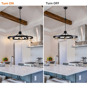 Elegant French Vintage Metal Candle Chandelier for <b>Dining</b> Rooms and Bedrooms - Product Image 3