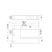 Sensor de Detección Infrarroja de Doble Lámina Sense KIM07-0204NP de Alta Velocidad, Conector M8 de 4 Pines, Salida NPN/PNP, 12-24V DC, Distancia de Detección de 3mm